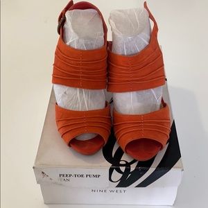 Orange sandals